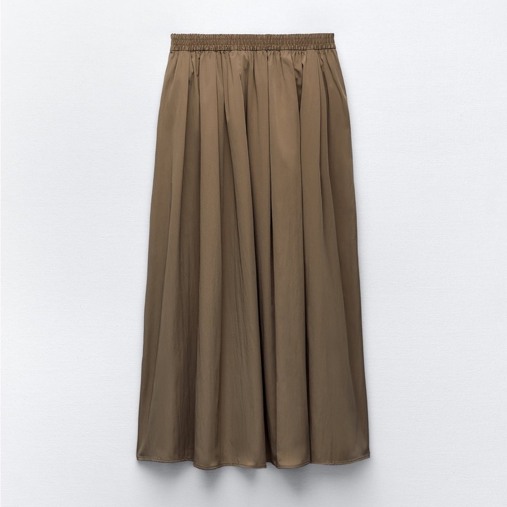 Zara FULL MIDI SKIRT ZW COLLECTION